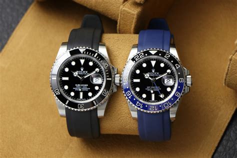 rolex with black strap|19mm rolex rubber watch strap.